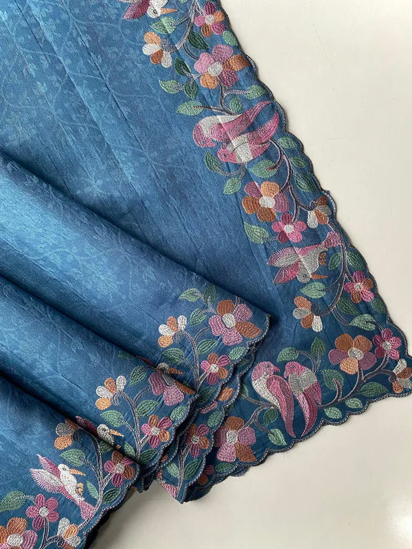 Royal_Blue_Tussar_Saree_Embroidery_Saree_For_Women