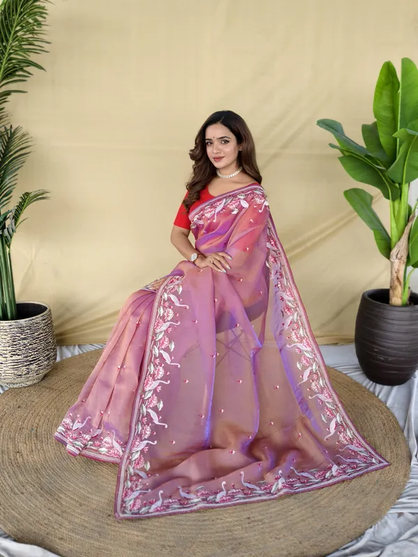 Lavender_Gabanna_Silk_Weaving_Saree_For_Women