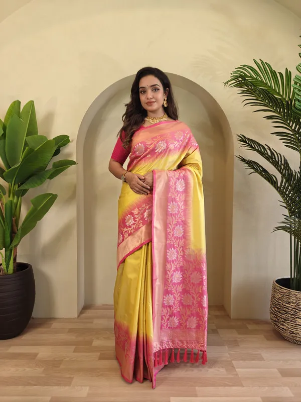Lemon_Silk_Zari_Weaving_Saree_For_Women
