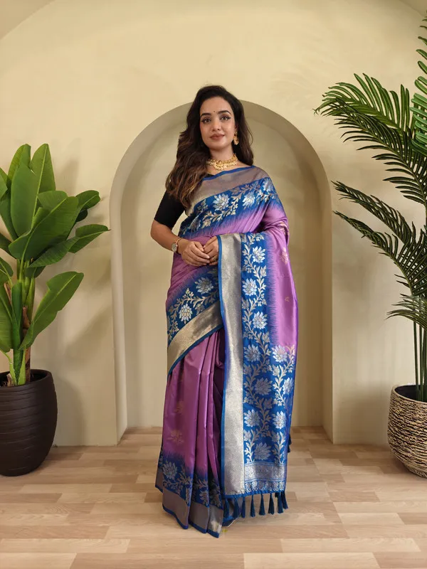 Lavender_Silk_Zari_Weaving_Saree_For_Women