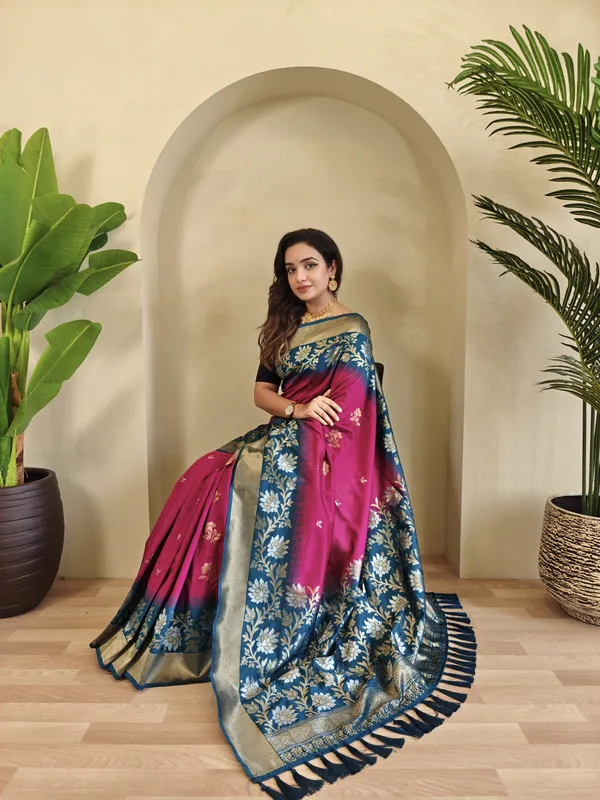 Pink_Silk_Zari_Weaving_Saree_For_Women