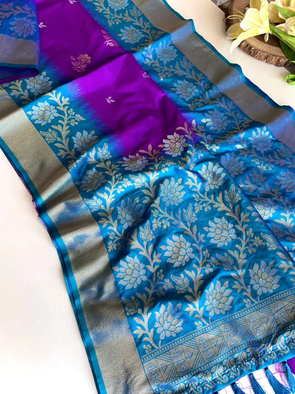 Purple_Silk_Zari_Weaving_Saree_For_Women