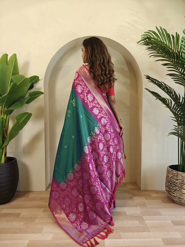 Rama_Silk_Zari_Weaving_Saree_For_Women