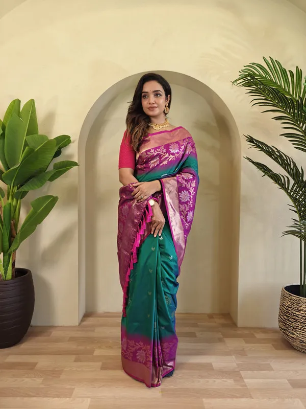 Rama_Silk_Zari_Weaving_Saree_For_Women