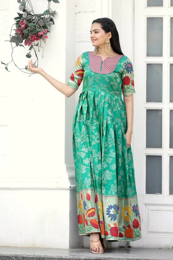Rama_Soft_Silk_Copper_Weaving_Ethnic_Dresses_Gown_For_Women