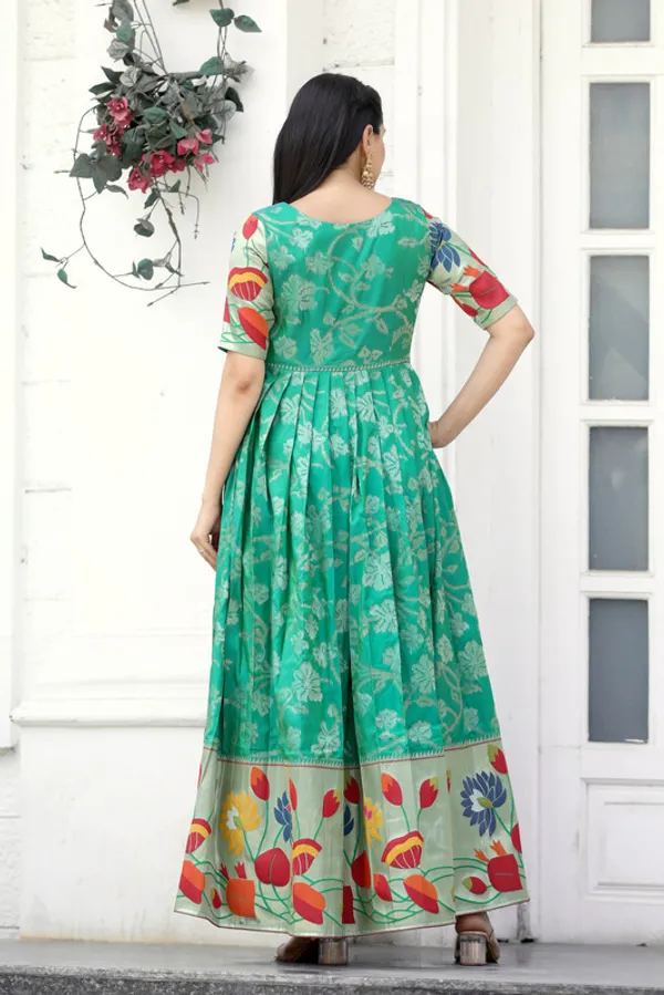 Rama_Soft_Silk_Copper_Weaving_Ethnic_Dresses_Gown_For_Women