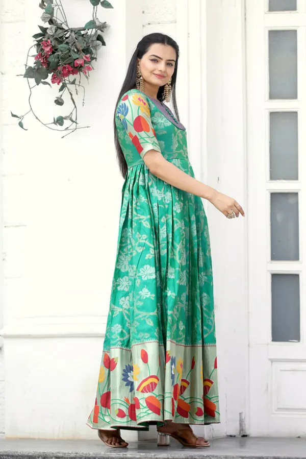 Rama_Soft_Silk_Copper_Weaving_Ethnic_Dresses_Gown_For_Women
