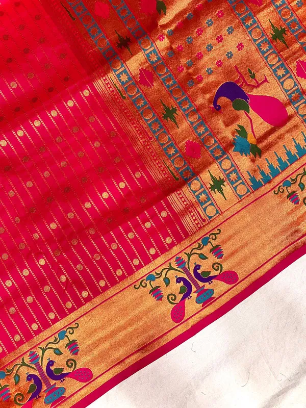 Pink_Soft_Paithani_Silk_Weaving_Saree_For_Women