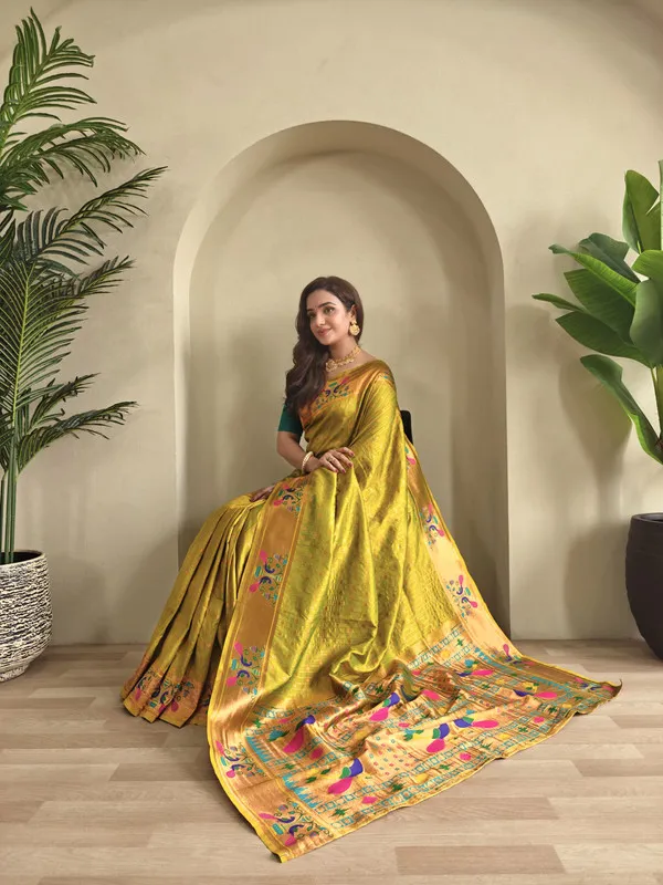 Pista_Soft_Paithani_Silk_Weaving_Saree_For_Women