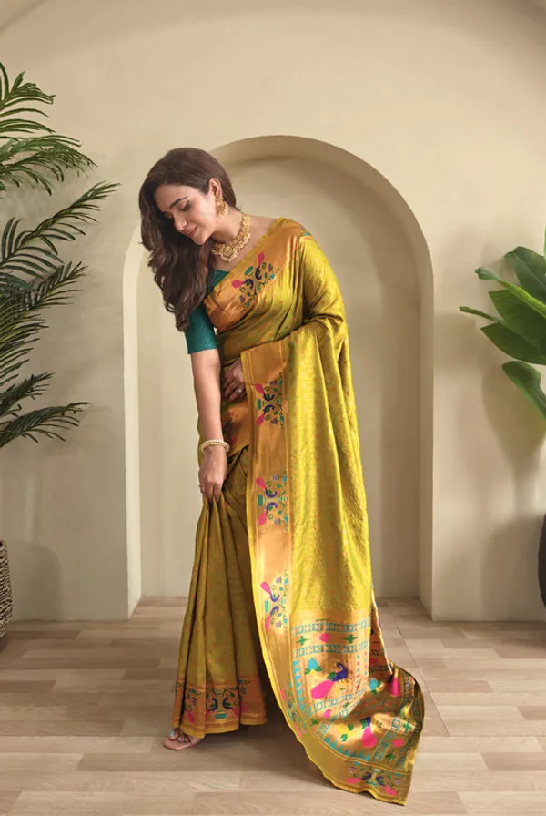 Pista_Soft_Paithani_Silk_Weaving_Saree_For_Women