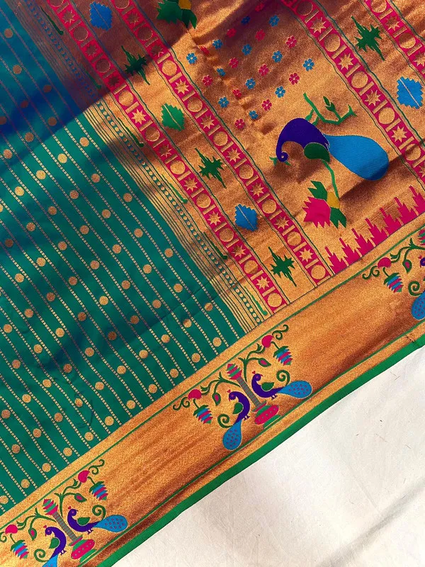 Rama_Soft_Paithani_Silk_Weaving_Saree_For_Women