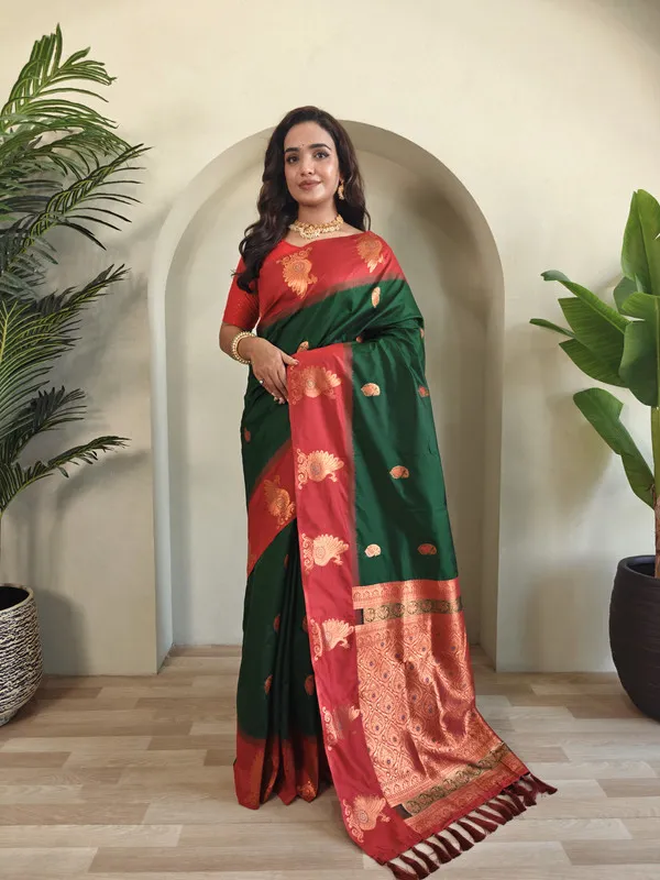 Multicolor_Silk_Weaving_Saree_For_Women