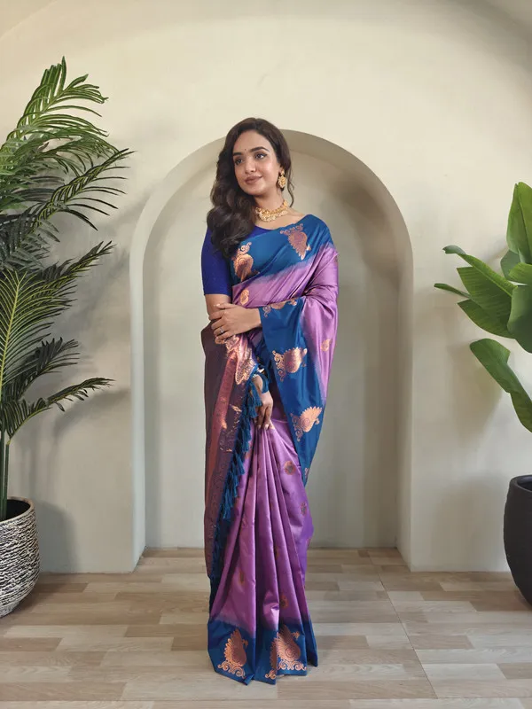 Lavender_Silk_Weaving_Saree_For_Women