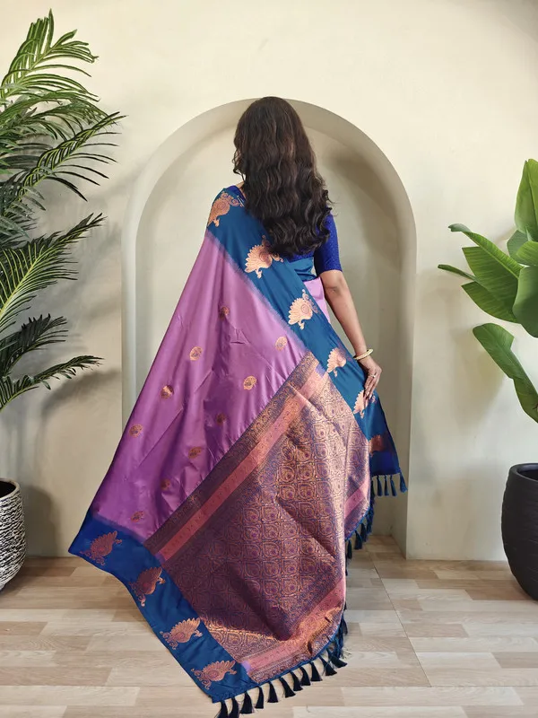 Lavender_Silk_Weaving_Saree_For_Women