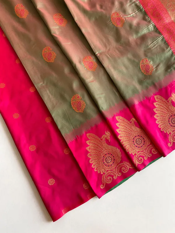 Mehendi_Silk_Weaving_Saree_For_Women
