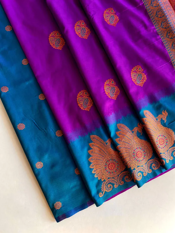 Purple_Silk_Weaving_Saree_For_Women