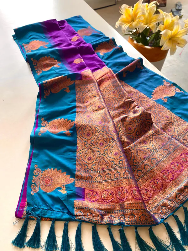 Purple_Silk_Weaving_Saree_For_Women