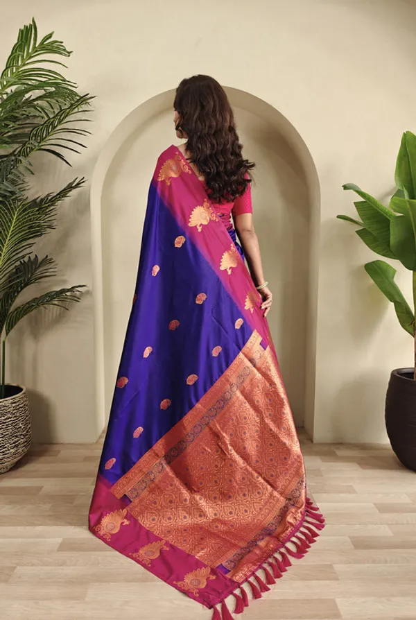 Violet_Silk_Weaving_Saree_For_Women