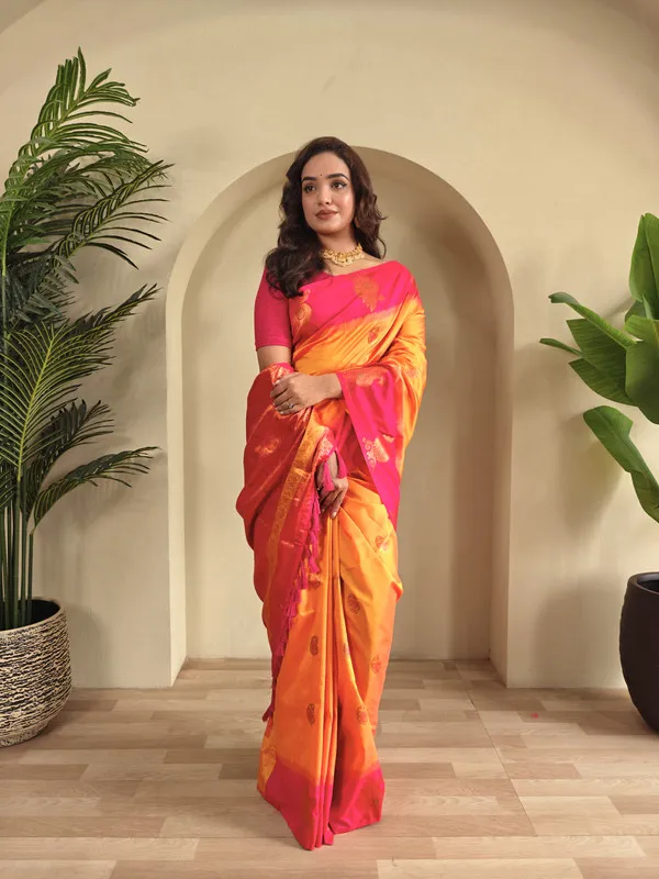 Yellow_Silk_Weaving_Saree_For_Women