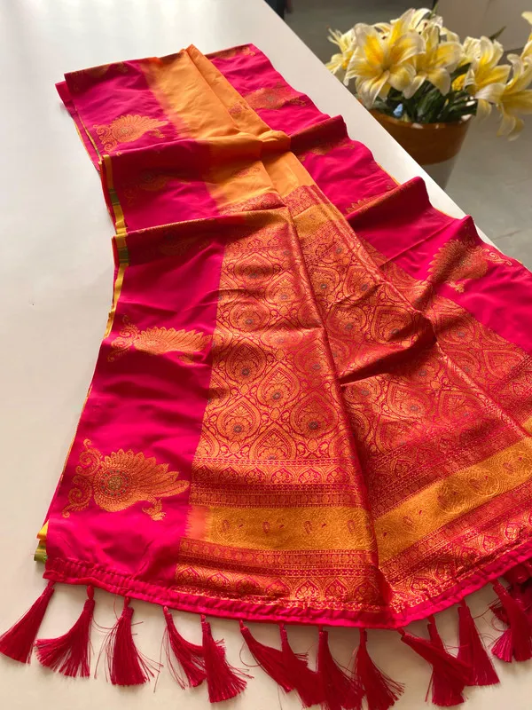 Yellow_Silk_Weaving_Saree_For_Women