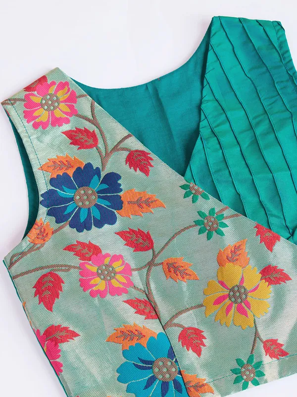 Rama_Silk_Blend_Woven_Lehenga_Choli_For_Girls