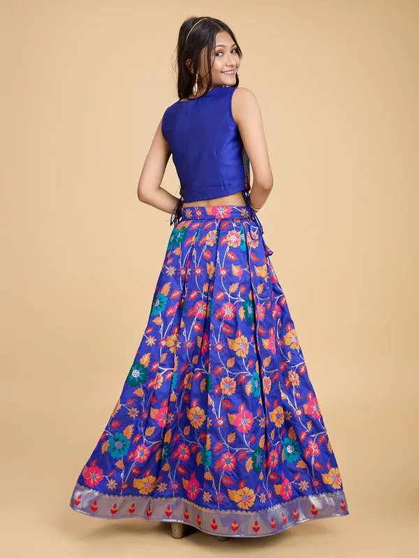 Violet_Silk_Blend_Woven_Lehenga_Choli_For_Girls