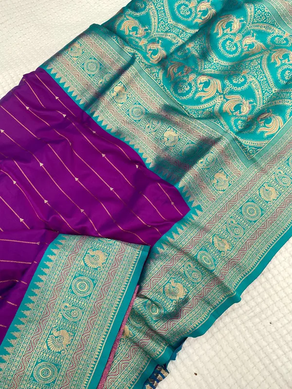 Purple_Paithani_Silk_Weaving_Saree_For_Women