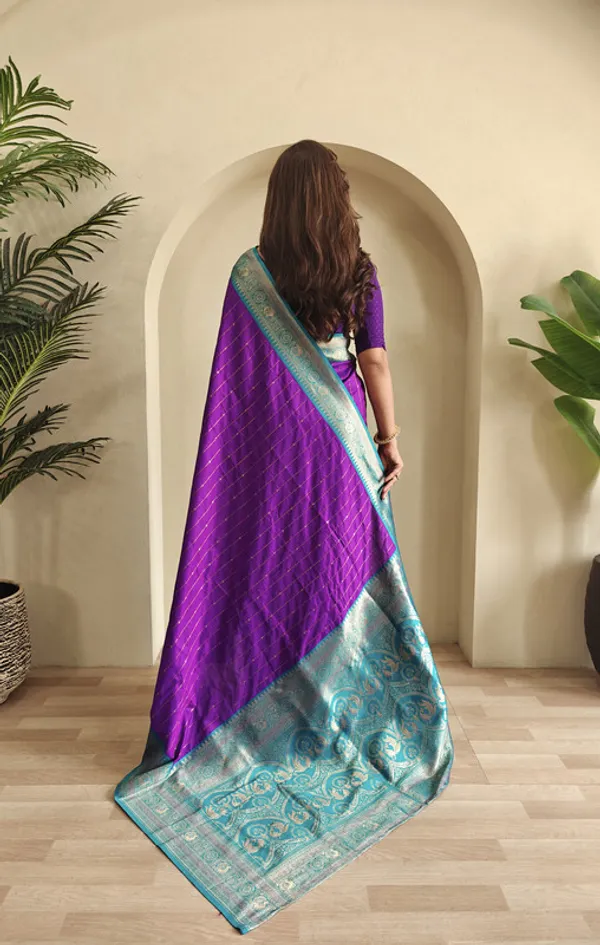 Purple_Paithani_Silk_Weaving_Saree_For_Women
