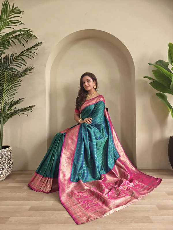 Rama_Paithani_Silk_Weaving_Saree_For_Women