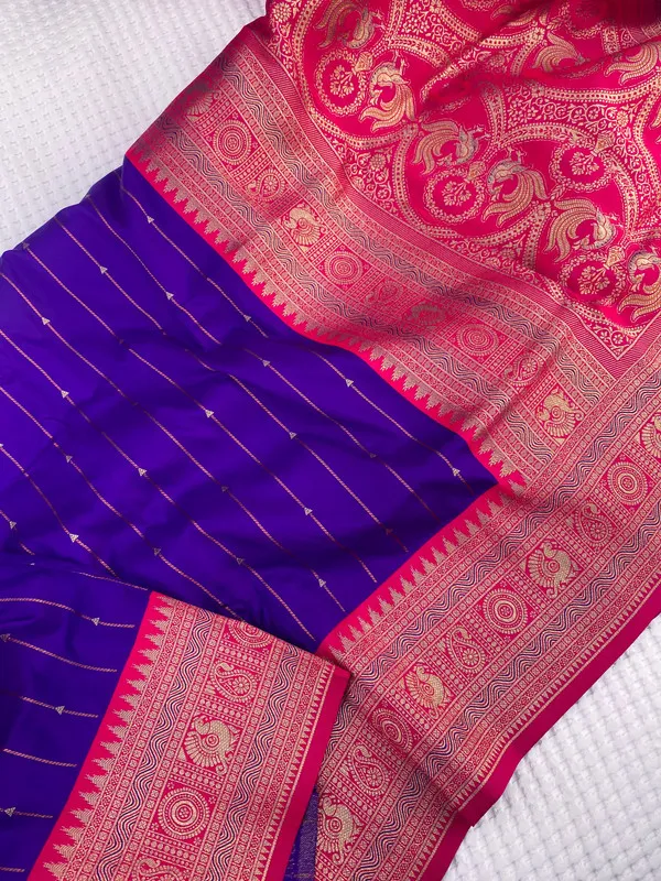 Violet_Paithani_Silk_Weaving_Saree_For_Women