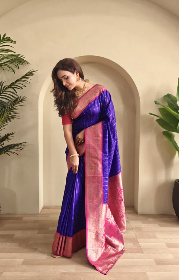 Violet_Paithani_Silk_Weaving_Saree_For_Women