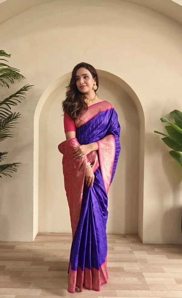 Violet_Paithani_Silk_Weaving_Saree_For_Women
