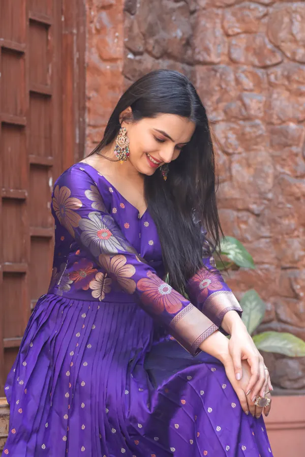 Violet_Soft_Silk_Copper_Weaving_Ethnic_Dresses_Gown_For_Women