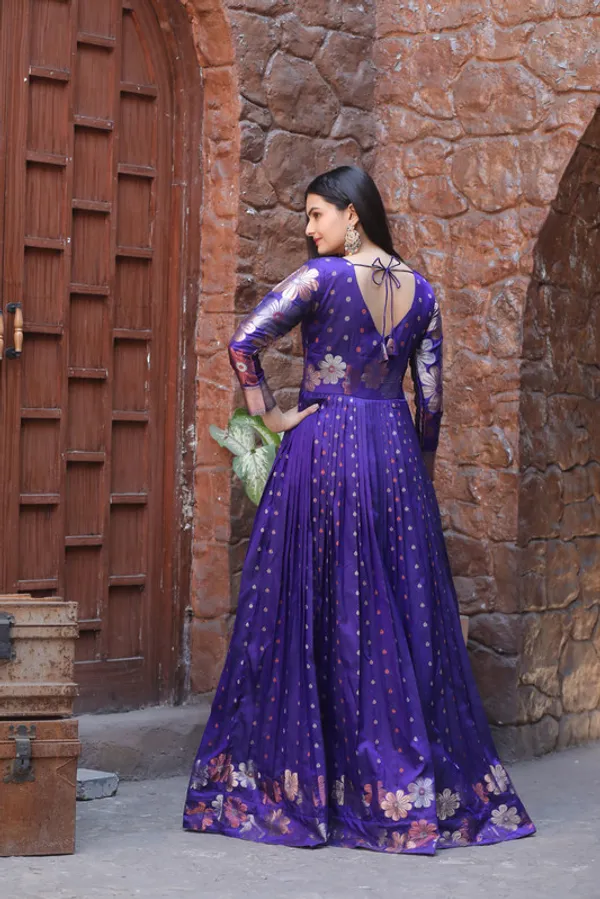 Violet_Soft_Silk_Copper_Weaving_Ethnic_Dresses_Gown_For_Women