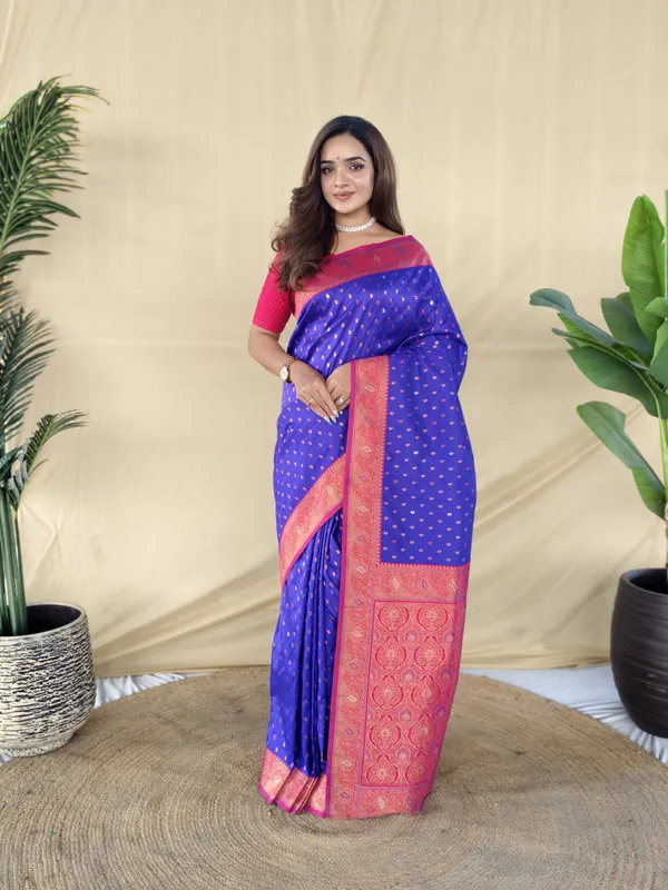 Violet_Paithani_Silk_Weaving_Saree_For_Women