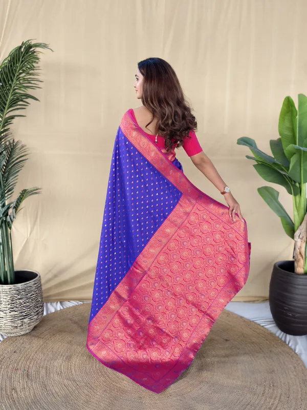 Violet_Paithani_Silk_Weaving_Saree_For_Women