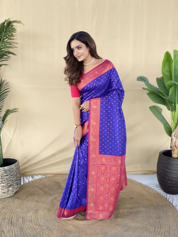 Violet_Paithani_Silk_Weaving_Saree_For_Women