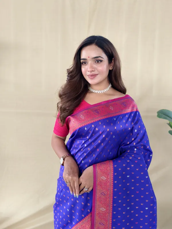 Violet_Paithani_Silk_Weaving_Saree_For_Women