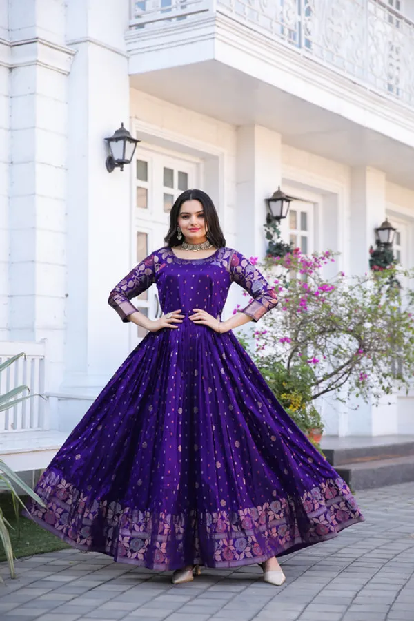 Violet_Soft_Silk_Copper_Weaving_Ethnic_Dresses_Gown_For_Women