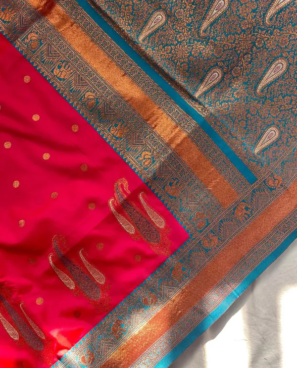 Pink_Paithani_Silk_Weaving_Saree_For_Women