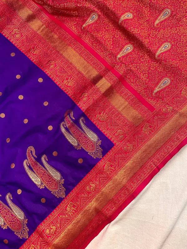 Violet_Paithani_Silk_Weaving_Saree_For_Women