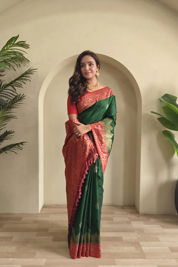 Multicolor_Dual_Tone_Silk_Weaving_Saree_For_Women