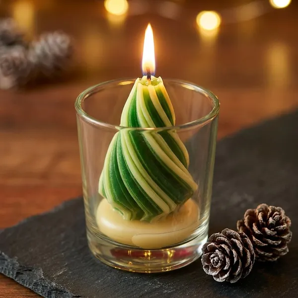 Green_And_Gold_Swirl_Christmas_Tree_In_A_Glass_Decorative_Candle_For_Home_Decor