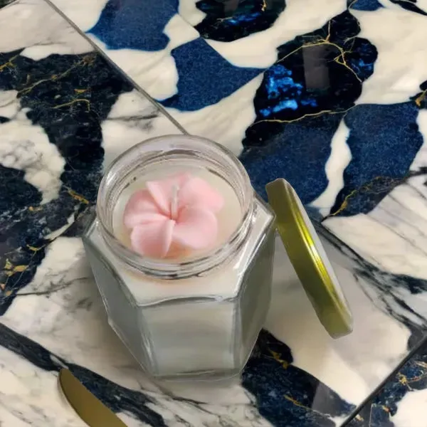 White_Hexagonal_Jar_Candle_For_Home_Decor