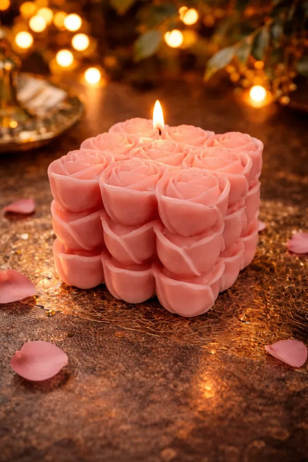 Pink_Cube_Of_Roses_Candle_For_Home_Decor