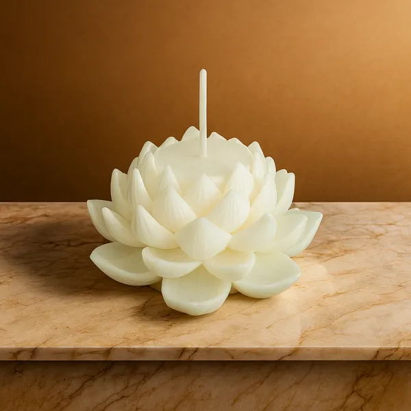 Pack_Of_2_Cream_Number_8_Candle_And_White_Lotus_Candle_For_Home_Decor_Combo