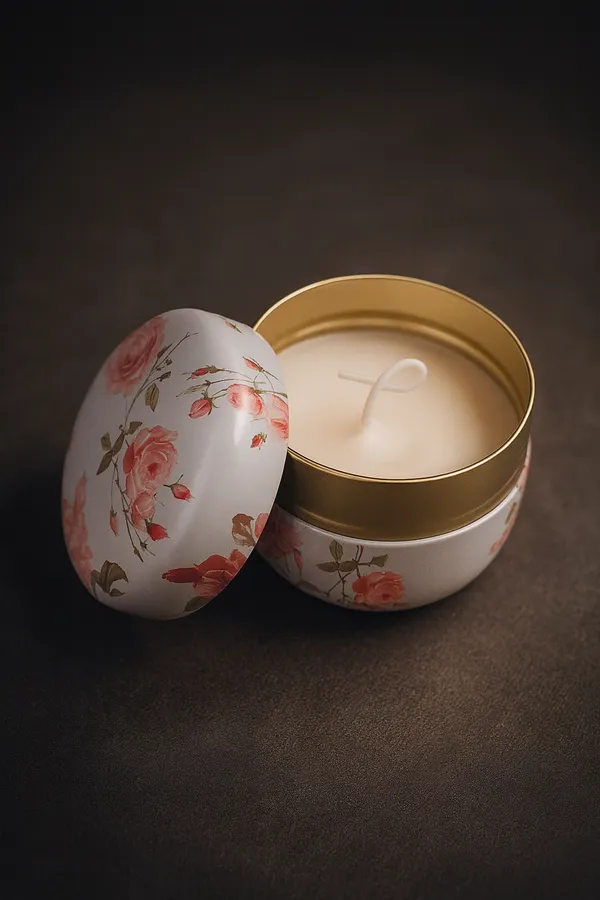 White_Dome_Tin_Container_Candle_For_Home_Decor
