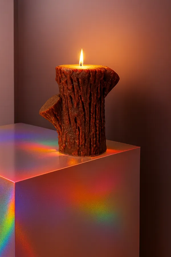 Red_Bark_Pillar_Candle_For_Home_Decor