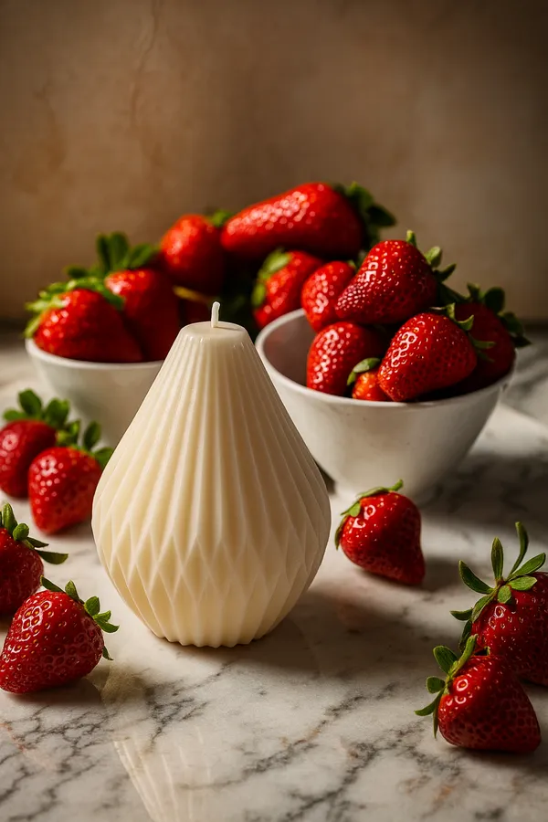 White_Pear_Fruit_Candle_For_Home_Decor