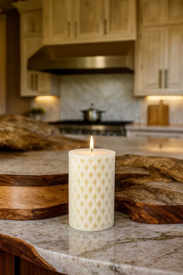 White_Bee_Hive_Pillar_Candle_For_Home_Decor